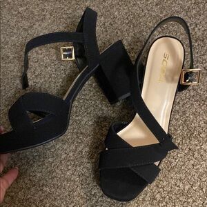 Soda Elegant Black Women's Heels